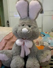 艾乐兔美国兔子公仔玩偶大号娃娃毛绒玩具兔兔生日跨年礼物送女友老婆 浅灰色美国兔公仔 90厘米 实拍图