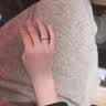 MZMZ铂金情侣戒指PT950白金结婚求婚对戒素圈情人节七夕礼物送女友 次日达-轻贵平面【闭口/活口刻字】拍此 实拍图