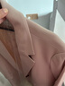尚都比拉七分袖休闲西服小个子穿搭职业正装小西装外套女高级感 浅杏色 XL 实拍图
