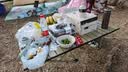 WhitePeak户外露营桌子椅子野餐钓鱼凳子便携折叠椅全套桌椅套装折叠桌 实拍图