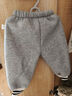 嘟嘟家女童加绒裤子冬装儿童冬季保暖长裤男童加厚休闲裤宝宝运动裤冬款 灰色 100 实拍图