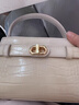 CHARLES&KEITH鳄鱼纹凯莉包手提斜挎婚包包女包生日礼物新年礼物CK2-50270880-1 Ivory象牙色 S 实拍图