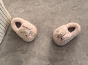 幸福玛丽（Cheerful Mario）儿童棉拖鞋冬季宝宝家居棉鞋男童女童冬款小孩可爱兔子包跟毛拖鞋 实拍图