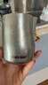 MHW-3BOMBER轰炸机涡轮打奶泡缸咖啡拉花杯 不锈钢鹰嘴 意式银斑450ml 实拍图