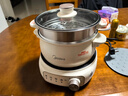 美的（Midea）电煮锅 电火锅 电热锅 电炒锅 分体式可拆洗 2.6L小电锅 学生宿舍多功能锅泡面锅 XZC2088S 配蒸笼 实拍图