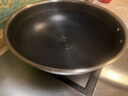 康巴赫炒锅不粘锅316L不锈钢炒菜锅32cm蜂窝平底煎炒锅电磁炉燃气灶通用 实拍图