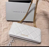 CHARLES&KEITH质感菱格链条小方钱包女包包女包生日礼物新年礼物CK6-10680924 Cream奶白色 XS 实拍图
