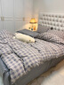 雅鹿水洗棉被套单件单人学生单被罩宿舍双人床单套被子套床上四件套 保罗+中灰【亲肤水洗棉】 150cm*200cm 被套单件 实拍图