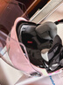 野马（YEMA）3C认证359S电动摩托车头盔男女秋冬季轻便式半盔电瓶车安全帽 四季通用 樱桃粉彩带花配透明长镜 实拍图
