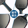 双鱼乒乓球拍单拍五星学生成人专业级5星七层实木底板五星乒乓球拍 五星进攻型【横+直】含球+拍包 实拍图