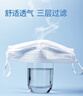 3M口罩独立包装 一次性成人口罩细菌过滤率95% 平面舒适口罩50只 实拍图
