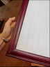 彩糖塘家用木头老照片相框大空框80年代可以放多张照片的怀旧挂墙展示架 8125-红木色【实木/赠挂墙配件】 24寸挂墙款【可放50.8*60.9cm】 实拍图