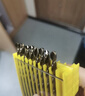 捷立（GeeLii）含钴麻花钻头套装 不锈钢金属打孔冲击钻头4.2mm10支装 56209 实拍图