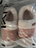 朴西雪糯冬季保暖女士包跟棉鞋产后孕妇防寒月子鞋 蜜桃粉 36-37 实拍图