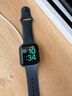 Apple/苹果 Watch SE 智能手表GPS款44毫米银色铝金属表壳丹宁色运动型表带M/L MXFC3CH/B 实拍图