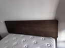 源氏木语橡木实木大板床日式卧室斜靠床现代简约小户型原木风双人床家用床 (低铺)胡桃色单床1.8*2m(不含垫) 实拍图