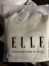 ELLE【100%绵羊毛】高领毛衣女2026春新款新年保暖内搭羊毛针织衫 米白（半高领升级版） XL 实拍图