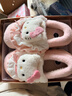百慕倾臣HelloKitty猫棉拖鞋女士冬季包跟2024新款毛绒防滑月子鞋棉鞋女款 kt猫【包根更保暖】 38-39 适合37-38 实拍图