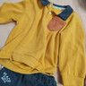嘟嘟家宝宝polo衫套装秋款儿童休闲两件套洋气男童春装小童童装vip 黄色配深灰色 100 实拍图