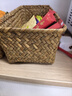 繁夏海草收纳筐藤编草编储物篮竹编篮桌面杂物长方形编织置物整理篮筐 实拍图