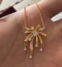 中国珠宝（Sino gem）浪漫花火烟花项链纯银S925荧光珐琅烟花锁骨链国风生日礼物送女友 浪漫花火项链 实拍图