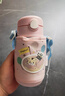 膳魔师（THERMOS）儿童吸管保温杯巧虎带杯套把手316L不锈钢超轻学生杯幼儿上学TCKC 实拍图