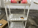 京东物流 落地小推车置物架家用玩具零食办公桌卫生间厨房储物架 白色三层 实拍图