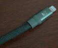 品胜苹果数据线磁吸Type-c充电线PD27W快充to lightning车载扁线20W适用iPhone14/13/12手机iPad墨绿 实拍图
