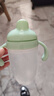 爱咔威（igroway）硅胶鸭嘴杯IKV婴幼儿水杯吸管杯4个月大宝宝开学学饮杯 240ml 绿 实拍图