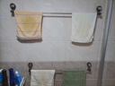 妙馨思吸盘浴室毛巾架杆免打孔浴巾架卫生间挂钩厕所厨房挂件置物架子 实拍图