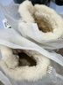骆驼（CAMEL）熔岩雪地靴女懒人毛毛鞋冬季增高防寒休闲靴 L25W577050 米色 36 实拍图