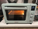 海氏（Hauswirt）C40三代电烤箱家用烘焙多功能发酵一体机食品级搪瓷内胆智能菜单 湖水绿 40L 【国家补贴】 实拍图