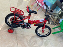 凤凰（Phoenix）儿童自行车宝宝脚踏车儿童折叠自行车4-8岁童车 陆寻 中国红 16寸 实拍图
