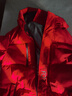 雪中飞【蓄热】童装儿童羽绒服男童女童纯色中大童拼接羽绒服红色170cm 实拍图