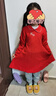 巴拉巴拉女童新中式针织连衣裙2025春红色百褶公主拜年服裙子208125111001 实拍图
