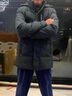 雪中飞秋冬新款时尚休闲舒适廓形男士“H”版型纯色立领连帽羽绒服男 钢铁灰|8224 【品质高充绒】 M 170/92A 实拍图