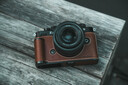 VUEFOTO适用于Nikon ZF真皮保护套尼康ZF手柄保护套相机包皮套底座壳纯手工缝制头层牛皮背带斜挎肩带配件 ZF咖啡色手柄真皮保护套+真皮肩带 实拍图