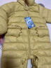 迷你巴拉【迷你小蛋仔】儿童连体羽绒服男女童宝宝冬日保暖萌趣外套新款 蜜糖黄 【白鸭绒-1000+清洁度】 80 CM -充绒量59.9g 实拍图