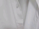 罗蒙（ROMON）纯色商务职业正装男士白衬衫工装外套长袖衬衣男CS108白色3XL 实拍图