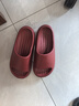 朴西新款EVA踩屎感厚底拖鞋女士居家室内情侣拖鞋男 安哥拉红 39-40 实拍图