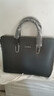新秀丽头层牛皮清仓处理男包手提包真皮男士公文包商务电脑包单肩斜挎包 正常横款黑色 2＃1＃ 实拍图