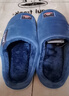 大嘴猴（paul frank）棉拖鞋男士秋冬季室内家居拖鞋毛绒保暖厚底棉鞋男款深蓝290PF607 实拍图