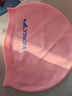 英发（YINGFA）儿童泳帽硅胶 男女童 长发游泳帽 防水舒适不勒头  淡粉色 实拍图