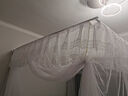 圣安贝（ShenAnBei） 圣安贝 蚊帐不锈钢加厚30MM粗管伸缩1.8m三开门免打墙 白色床尾开门25mm管 200cm*120cm*220cm 长宽高 实拍图