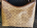 蔻驰（COACH）奥莱女士女包经典标志LAUREL 31号流浪包单肩包斜挎包腋下包礼物 IM/棕黄色/棕色 实拍图