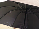 栀臻 雨伞 太阳伞黑胶防晒防紫外线 大号折叠男女士晴雨两用遮阳伞 加大号雨伞-米色约120cm 实拍图