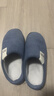 回力加绒男女棉拖鞋仿兔毛内里锁温脚感棉拖男款HL0411蓝色40-41码 实拍图