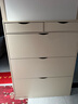 米昊（MIHAO） 鞋柜超薄多功能翻斗玄关柜防尘储物柜家用门口现代简约木鞋柜 【三斗双柜】暖白色100*17cm 实拍图