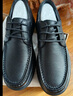 骆驼牌 男士皮鞋牛皮商务休闲爸爸鞋软底德比鞋 W932211710 黑色 43 实拍图