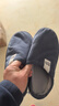 回力加绒男女棉拖鞋仿兔毛内里锁温脚感棉拖男款HL0411蓝色40-41码 实拍图